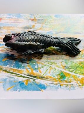 Artisanal Hand-Sculpted Ceramic Fish Brooch, St. John's NL  #vibe #high_key